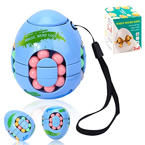 Magic Bean Rotierender Würfel, Rotierender Fingerwürfel Rotating Cube Spielzeug Kreatives Dekompression Lernspielzeug Rotierende Kleine Perlen Fingertip Zauberwürfel für Kinder Teens Erwachsene Blau Magic Bean Rotierender Würfel, Rotierender Fingerwürfel Rotating Cube Spielzeug Kreatives Dekompression Lernspielzeug Rotierende Kleine Perlen Fingertip Zauberwürfel für Kinder Teens Erwachsene Blau von Pwsap