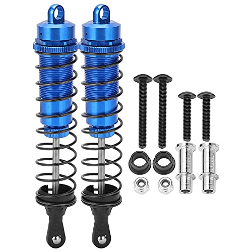 2Pcs 1/8 RC Stoßdämpfer 140mm Ölgefüllter Stoßdämpfer Dämpfer Einstellbarer Federstoßdämpfer für TRAXXAS Slash 2WD RC Car(Blau) von Pwshymi