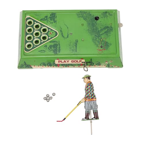 Spielen Sie Indoor-Golfspiele und Laden Sie Nostalgisches Vintage-Spielzeug aus Weißblech mit 5 Stahlkugeln von Pwshymi
