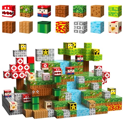 Pwtuuki 80 Stück Magnetische Bausteine Baue Magnete Holzfäller Abenteuer Welt, Bauspiel für Kinder Magnetisches Spielzeug Geschenk für Jungen und Mädchen im Alter von 3 4 5 6 7 8 Pwtuuki 80 Stück Magnetische Bausteine Baue Magnete Holzfäller Abenteuer Welt, Bauspiel für Kinder Magnetisches Spielzeug Geschenk für Jungen und Mädchen im Alter von 3 4 5 6 7 8 von Pwtuuki