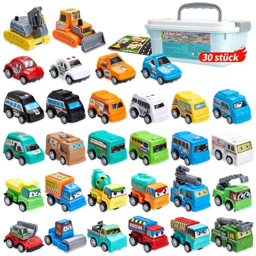 Pwtuuki 30 Stück Zurückziehen Spielzeugautos Kleine Autos Spielzeug ab 1 2 3 Jahre Aufziehauto Spielzeug Auto Plastik Set Pull Back Autos Geschenk für Kinder Jungen und Mädchen Pwtuuki 30 Stück Zurückziehen Spielzeugautos Kleine Autos Spielzeug ab 1 2 3 Jahre Aufziehauto Spielzeug Auto Plastik Set Pull Back Autos Geschenk für Kinder Jungen und Mädchen von Pwtuuki