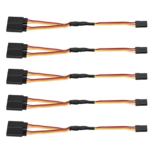 Pxyelec 15cm Servo RC 1 to 2 Y Cables Male to Female Extension Lead Wire Cable for KK MWC Eagle Control Board Pack of 5 Pxyelec 15cm Servo RC 1 to 2 Y Cables Male to Female Extension Lead Wire Cable for KK MWC Eagle Control Board Pack of 5 von Pxyelec