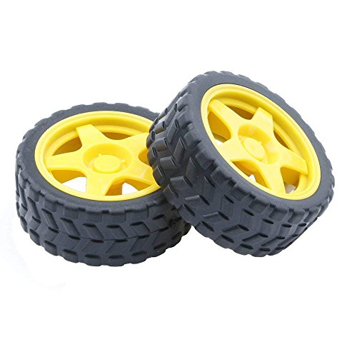 Pxyelec 2 Tire chassis Wheels For Small Smart Car Model Robot von Pxyelec