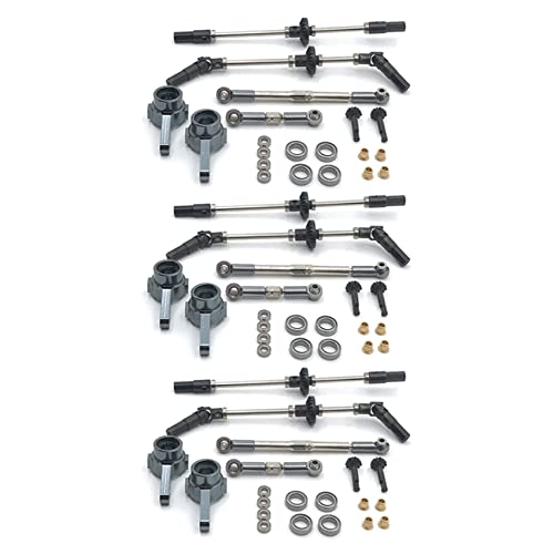 Pyatofly 3X Upgrade Stahl Gear Vorder- und Rad BrüCken Achse Lenk Schalen Kit für MN D90 D91 MN96 MN99 MN99S 1/12 von Pyatofly
