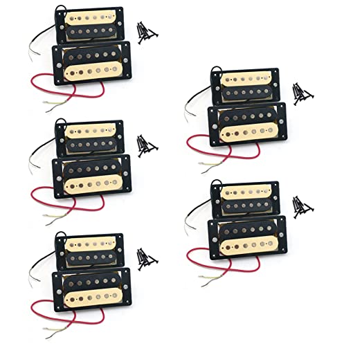 Pyatofly Tonabnehmer für E-Gitarre 10 Stück Tonabnehmer für E-Gitarre Humbucker Eine Doppelspule Humbucker 50/52 von Pyatofly