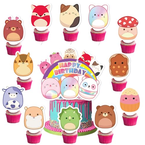 25 Stück Kuchendekorationen für Mädchen, Cupcake-Topper, Kuchendekorationen, Geburtstagsparty-Zubehör für Kinder und Jungen 25 Stück Kuchendekorationen für Mädchen, Cupcake-Topper, Kuchendekorationen, Geburtstagsparty-Zubehör für Kinder und Jungen von Pyeunglloon