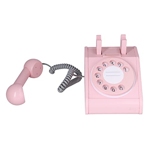 Festnetzspielzeug, Sprechübungen, Kommunikationsfähigkeiten, Vintage-Telefonspielzeug für Zuhause (PINK) von Pyhodi