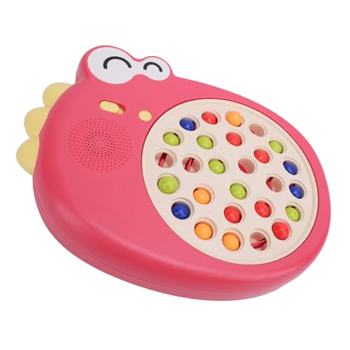 Pyhodi Dinosaurier Perlen -Puzzle -Kopierstäbchen -Trainingsmaschinen -Tiertrainer für Babys, Fördern Frühes Bildung, Einfaches Lerngerät mit Lustigem Design, Ideal für (Rot) von Pyhodi