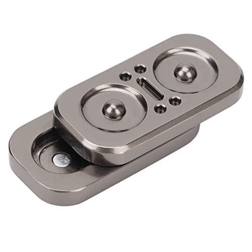 Eule Fidget Slider Spielzeug, Fidget Rotate Slider Edelstahl und EDC Metall Zappelspielzeug für Erwachsene, ADHS-Werkzeug Angst Stressabbau Spielzeug und Schreibtischspielzeug von Pyhodi