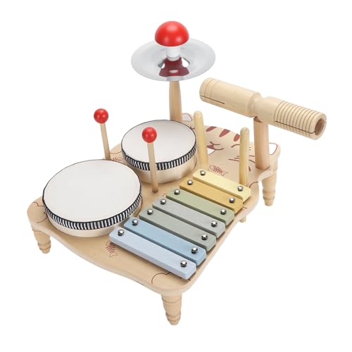 Pyhodi Hölzerne Musikalische Set für Kleinkinder, Basswood Bildungsmulti -funktionale Percussion Instrument Musik Sensorische, Maximierte Spaß und Lernen für Mädchen von Pyhodi
