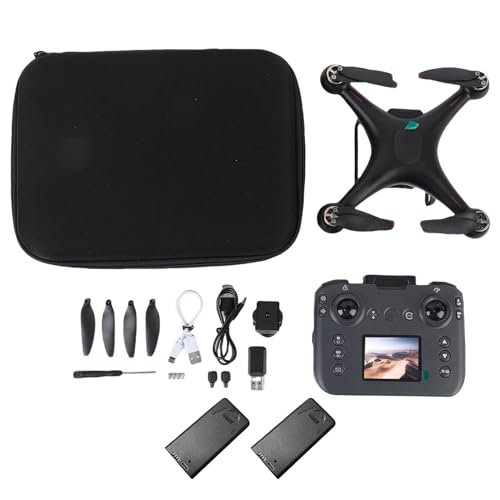 Pyhodi RC -Drohne mit Kamera, HD -Höhe, Optischer Fluss, Elektrisch Einstellbarer Kamerawinkel, Hindernisvermeidung, Bürstenloser Motor, Bildauflösung, Videoauflösung für Anfänger, (2 Batterien) von Pyhodi