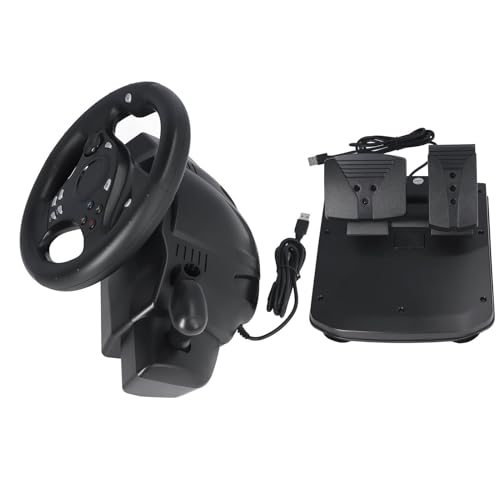 Pyhodi Rennrad, 7 in 1 270 Absolvent Treibkraft SIM Gaming Lenkrad Mit Pedalen, 2 Modi Universal-USB-Lenkrad für PC, für, für PS-Serie, für One Pyhodi Rennrad, 7 in 1 270 Absolvent Treibkraft SIM Gaming Lenkrad Mit Pedalen, 2 Modi Universal-USB-Lenkrad für PC, für, für PS-Serie, für One von Pyhodi