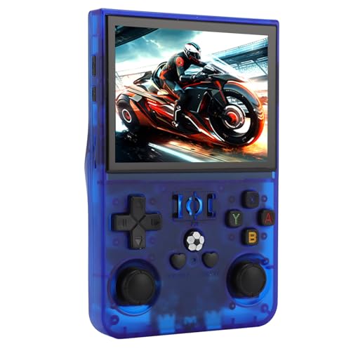 Tragbare Spielekonsole, Handheld -Retro -Spielkonsole 3,5 -Zoll -IPS -Bildschirm -Videospielkonsole, RK3326 1,5 GHz 4000mAh Batterie 60+ Emulator -Spiele, Dual Direction Guard von Pyhodi