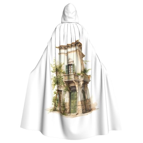 PYJWYFMY Antikes Gebäude mit römischem Olivenzweig und griechischem Druck, Unisex, Erwachsene, Kapuzenumhang, Samt-Umhang für Halloween, Robe, Weihnachtsumhang, Cosplay-Kostüme PYJWYFMY Antikes Gebäude mit römischem Olivenzweig und griechischem Druck, Unisex, Erwachsene, Kapuzenumhang, Samt-Umhang für Halloween, Robe, Weihnachtsumhang, Cosplay-Kostüme von Pyjwyfmy