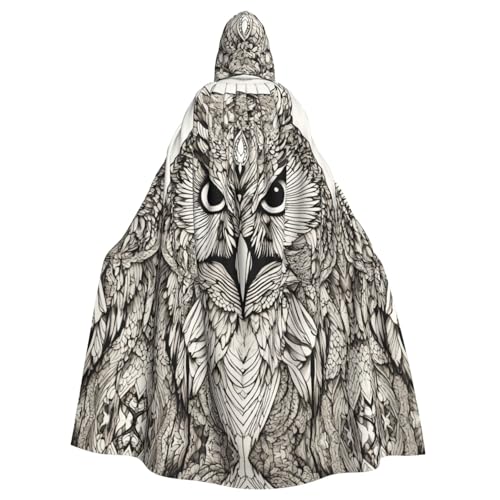 PYJWYFMY Kapuzenumhang mit Eulen-Motiv, Unisex, Erwachsene, Samt-Umhang für Halloween, Robe, Weihnachten, Cosplay-Kostüme PYJWYFMY Kapuzenumhang mit Eulen-Motiv, Unisex, Erwachsene, Samt-Umhang für Halloween, Robe, Weihnachten, Cosplay-Kostüme von Pyjwyfmy