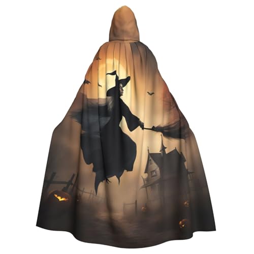 PYJWYFMY Kapuzenumhang mit Halloween-Hexe, Unisex, Erwachsene, Samt-Umhang für Halloween, Robe, Weihnachtsumhang, Cosplay-Kostüme PYJWYFMY Kapuzenumhang mit Halloween-Hexe, Unisex, Erwachsene, Samt-Umhang für Halloween, Robe, Weihnachtsumhang, Cosplay-Kostüme von Pyjwyfmy