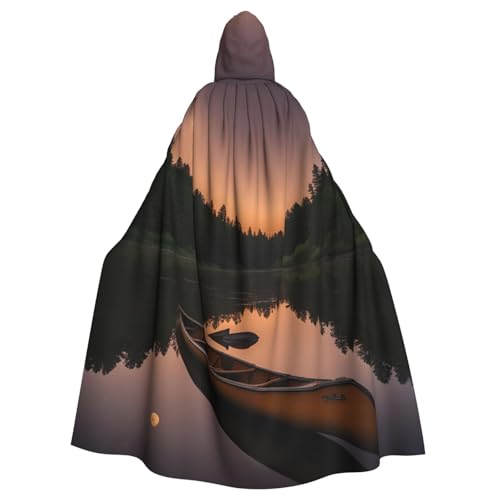 PYJWYFMY Kapuzenumhang mit Kapuze, Motiv: Kanu, Allagash, Unisex, Erwachsene, Samt-Umhang für Halloween, Robe, Weihnachten, Cosplay-Kostüme PYJWYFMY Kapuzenumhang mit Kapuze, Motiv: Kanu, Allagash, Unisex, Erwachsene, Samt-Umhang für Halloween, Robe, Weihnachten, Cosplay-Kostüme von Pyjwyfmy