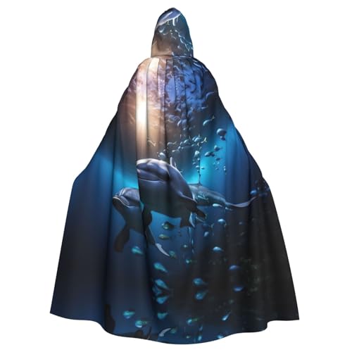 PYJWYFMY Kapuzenumhang mit Meerestieren, Stachelrochen, Unisex, Erwachsene, Samt-Umhang für Halloween, Robe, Weihnachten, Cosplay-Kostüme PYJWYFMY Kapuzenumhang mit Meerestieren, Stachelrochen, Unisex, Erwachsene, Samt-Umhang für Halloween, Robe, Weihnachten, Cosplay-Kostüme von Pyjwyfmy