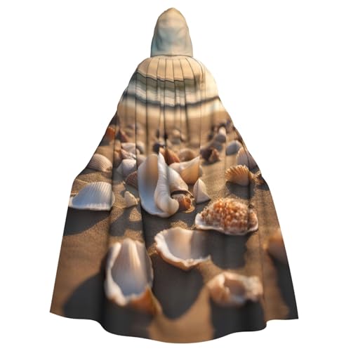 PYJWYFMY Kapuzenumhang mit Muschellandschaft am Strand, Unisex, für Erwachsene, Samt-Umhang für Halloween, Robe, Weihnachten, Cosplay-Kostüme PYJWYFMY Kapuzenumhang mit Muschellandschaft am Strand, Unisex, für Erwachsene, Samt-Umhang für Halloween, Robe, Weihnachten, Cosplay-Kostüme von Pyjwyfmy
