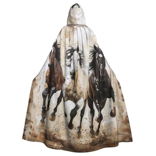 PYJWYFMY Kapuzenumhang mit Pferden und Laufen, Unisex, Erwachsene, Samt-Umhang für Halloween, Robe, Weihnachtsumhang, Cosplay-Kostüme PYJWYFMY Kapuzenumhang mit Pferden und Laufen, Unisex, Erwachsene, Samt-Umhang für Halloween, Robe, Weihnachtsumhang, Cosplay-Kostüme von Pyjwyfmy