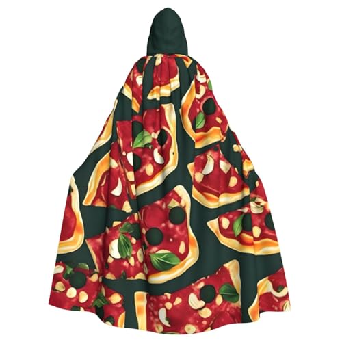 PYJWYFMY Kapuzenumhang mit Pizza-Muster, Unisex, für Erwachsene, Samt-Umhang für Halloween, Robe, Weihnachten, Cosplay-Kostüme PYJWYFMY Kapuzenumhang mit Pizza-Muster, Unisex, für Erwachsene, Samt-Umhang für Halloween, Robe, Weihnachten, Cosplay-Kostüme von Pyjwyfmy