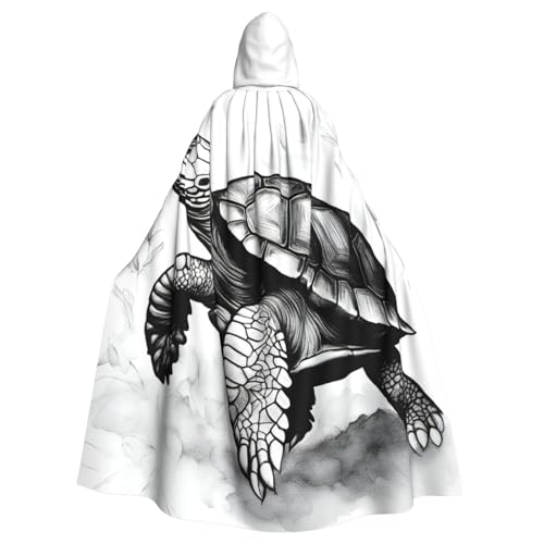 PYJWYFMY Kapuzenumhang mit Schildkröten-Aufdruck, Unisex, für Erwachsene, Samt-Umhang für Halloween, Robe, Weihnachten, Cosplay-Kostüme PYJWYFMY Kapuzenumhang mit Schildkröten-Aufdruck, Unisex, für Erwachsene, Samt-Umhang für Halloween, Robe, Weihnachten, Cosplay-Kostüme von Pyjwyfmy