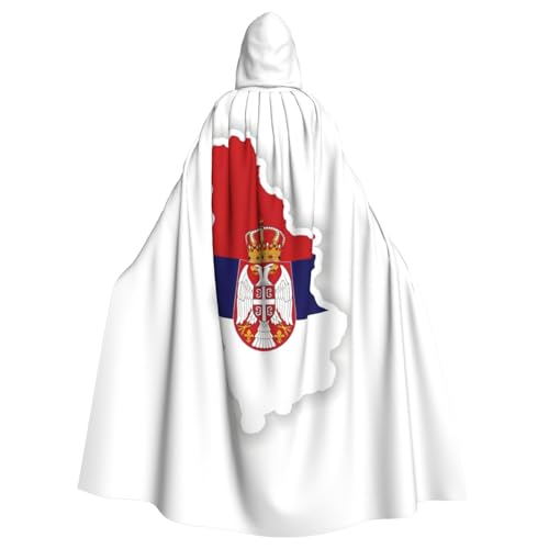 PYJWYFMY Kapuzenumhang mit Serbien-Flagge, Unisex, Erwachsene, Samt-Umhang für Halloween, Robe, Weihnachtsumhang, Cosplay-Kostüme PYJWYFMY Kapuzenumhang mit Serbien-Flagge, Unisex, Erwachsene, Samt-Umhang für Halloween, Robe, Weihnachtsumhang, Cosplay-Kostüme von Pyjwyfmy