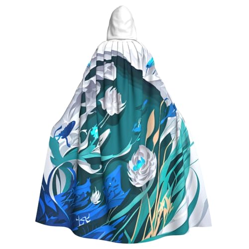 PYJWYFMY Kapuzenumhang mit blauer Fliege, Libellen-Druck, Unisex, Erwachsene, Samt-Umhang für Halloween, Robe, Weihnachten, Cosplay-Kostüme PYJWYFMY Kapuzenumhang mit blauer Fliege, Libellen-Druck, Unisex, Erwachsene, Samt-Umhang für Halloween, Robe, Weihnachten, Cosplay-Kostüme von Pyjwyfmy