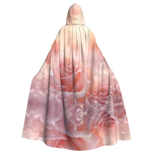 PYJWYFMY Kapuzenumhang mit romantischem Rosen-Druck, Unisex, für Erwachsene, Samt-Umhang für Halloween, Robe, Weihnachten, Cosplay-Kostüme PYJWYFMY Kapuzenumhang mit romantischem Rosen-Druck, Unisex, für Erwachsene, Samt-Umhang für Halloween, Robe, Weihnachten, Cosplay-Kostüme von Pyjwyfmy