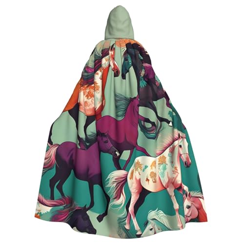 PYJWYFMY Kapuzenumhang mit verschiedenen Pferdemotiven, Unisex, Erwachsene, Samt-Umhang für Halloween, Robe, Weihnachten, Cosplay-Kostüme PYJWYFMY Kapuzenumhang mit verschiedenen Pferdemotiven, Unisex, Erwachsene, Samt-Umhang für Halloween, Robe, Weihnachten, Cosplay-Kostüme von Pyjwyfmy