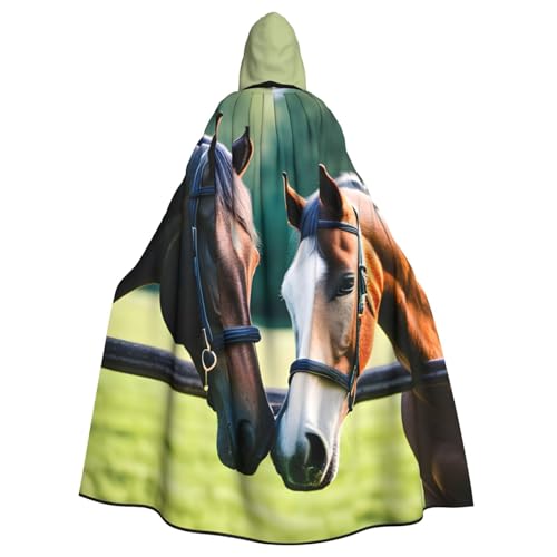 PYJWYFMY Kapuzenumhang mit zwei Pferden, Unisex, Erwachsene, Samt-Umhang für Halloween, Robe, Weihnachten, Cosplay-Kostüme PYJWYFMY Kapuzenumhang mit zwei Pferden, Unisex, Erwachsene, Samt-Umhang für Halloween, Robe, Weihnachten, Cosplay-Kostüme von Pyjwyfmy