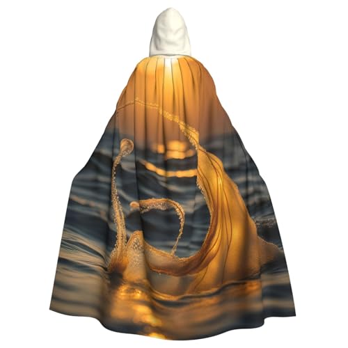 PYJWYFMY Meerjungfrauenschwanz-Aufdruck, Unisex, Erwachsene, Kapuzenumhang, Samt-Umhang für Halloween, Robe, Weihnachten, Cosplay-Kostüme PYJWYFMY Meerjungfrauenschwanz-Aufdruck, Unisex, Erwachsene, Kapuzenumhang, Samt-Umhang für Halloween, Robe, Weihnachten, Cosplay-Kostüme von Pyjwyfmy