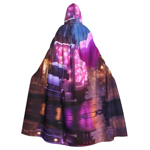 PYJWYFMY Romantischer Truck-Herz-Ballon-Druck, Unisex, Erwachsene, Kapuzenumhang, Samt-Umhang für Halloween, Robe, Weihnachten, Cosplay-Kostüme PYJWYFMY Romantischer Truck-Herz-Ballon-Druck, Unisex, Erwachsene, Kapuzenumhang, Samt-Umhang für Halloween, Robe, Weihnachten, Cosplay-Kostüme von Pyjwyfmy