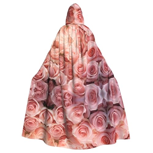 PYJWYFMY Rosen-Blumendruck, Unisex, Erwachsene, Kapuzenumhang, Samt-Umhang für Halloween, Robe, Weihnachten, Cosplay-Kostüme PYJWYFMY Rosen-Blumendruck, Unisex, Erwachsene, Kapuzenumhang, Samt-Umhang für Halloween, Robe, Weihnachten, Cosplay-Kostüme von Pyjwyfmy