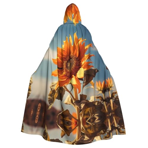 PYJWYFMY Schöner Sonnenblumen-Druck, Unisex, Erwachsene, Kapuzenumhang, Samt-Umhang für Halloween, Robe, Weihnachten, Cosplay-Kostüme PYJWYFMY Schöner Sonnenblumen-Druck, Unisex, Erwachsene, Kapuzenumhang, Samt-Umhang für Halloween, Robe, Weihnachten, Cosplay-Kostüme von Pyjwyfmy