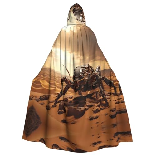 PYJWYFMY Skorpion-Aufdruck, Unisex, Erwachsene, Kapuzenumhang, Samt-Umhang für Halloween, Robe, Weihnachtsumhang, Cosplay-Kostüme PYJWYFMY Skorpion-Aufdruck, Unisex, Erwachsene, Kapuzenumhang, Samt-Umhang für Halloween, Robe, Weihnachtsumhang, Cosplay-Kostüme von Pyjwyfmy