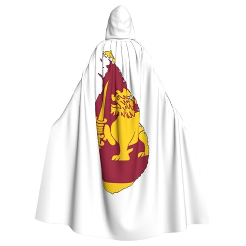 PYJWYFMY Sri Lanka Flagge, Kartendruck, Unisex, Erwachsene, Kapuzenumhang, Samt-Umhang für Halloween, Robe, Weihnachtsumhang, Cosplay-Kostüme PYJWYFMY Sri Lanka Flagge, Kartendruck, Unisex, Erwachsene, Kapuzenumhang, Samt-Umhang für Halloween, Robe, Weihnachtsumhang, Cosplay-Kostüme von Pyjwyfmy