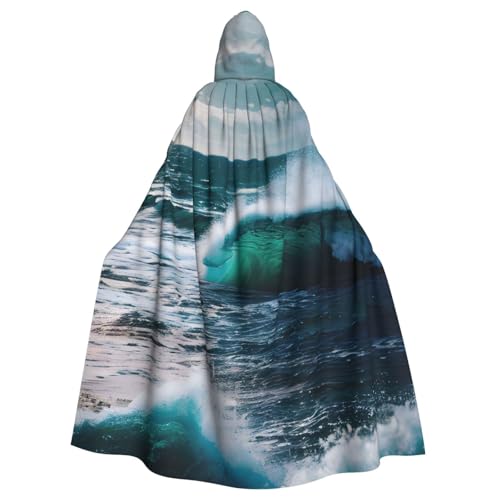 PYJWYFMY Umhang mit Kapuze und Meerwasser-Druck, Unisex, Samt-Umhang für Halloween, Robe, Weihnachten, Cosplay-Kostüme PYJWYFMY Umhang mit Kapuze und Meerwasser-Druck, Unisex, Samt-Umhang für Halloween, Robe, Weihnachten, Cosplay-Kostüme von Pyjwyfmy