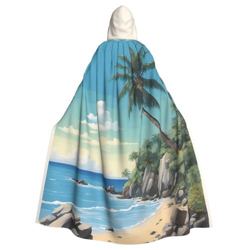 PYJWYFMY Umhang mit Kapuze und Palmenmotiv, Unisex, Erwachsene, Samt-Umhang für Halloween, Robe, Weihnachten, Cosplay-Kostüme PYJWYFMY Umhang mit Kapuze und Palmenmotiv, Unisex, Erwachsene, Samt-Umhang für Halloween, Robe, Weihnachten, Cosplay-Kostüme von Pyjwyfmy