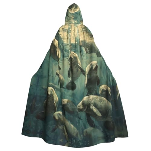PYJWYFMY Umhang mit Kapuze und Seekuh, Unisex, Erwachsene, Samt-Umhang für Halloween, Robe, Weihnachten, Cosplay-Kostüme PYJWYFMY Umhang mit Kapuze und Seekuh, Unisex, Erwachsene, Samt-Umhang für Halloween, Robe, Weihnachten, Cosplay-Kostüme von Pyjwyfmy