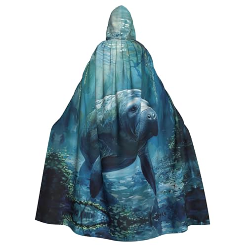 PYJWYFMY Umhang mit Kapuze und Seekuh, Unisex, Erwachsene, Samt-Umhang für Halloween, Robe, Weihnachten, Cosplay-Kostüme PYJWYFMY Umhang mit Kapuze und Seekuh, Unisex, Erwachsene, Samt-Umhang für Halloween, Robe, Weihnachten, Cosplay-Kostüme von Pyjwyfmy