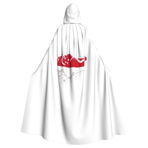 PYJWYFMY Umhang mit Kapuze und Singapur-Flagge, Unisex, für Erwachsene, Samt-Umhang für Halloween, Robe, Weihnachten, Cosplay-Kostüme PYJWYFMY Umhang mit Kapuze und Singapur-Flagge, Unisex, für Erwachsene, Samt-Umhang für Halloween, Robe, Weihnachten, Cosplay-Kostüme von Pyjwyfmy