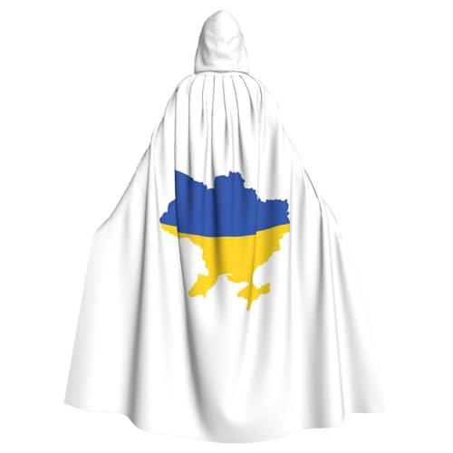 PYJWYFMY Umhang mit Kapuze und Ukraine-Flagge, Unisex, für Erwachsene, Samt-Umhang für Halloween, Robe, Weihnachten, Cosplay-Kostüme PYJWYFMY Umhang mit Kapuze und Ukraine-Flagge, Unisex, für Erwachsene, Samt-Umhang für Halloween, Robe, Weihnachten, Cosplay-Kostüme von Pyjwyfmy