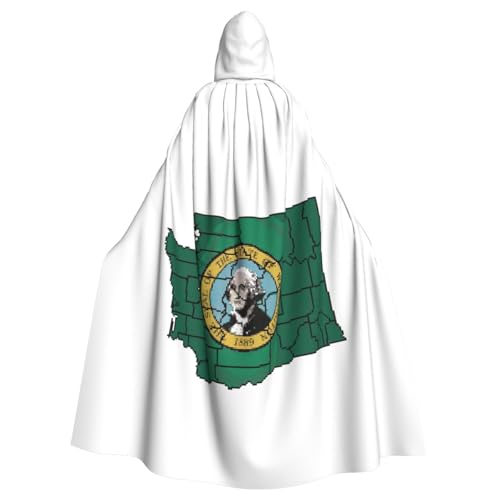PYJWYFMY Umhang mit Kapuze und Washington-Flagge, Unisex, für Erwachsene, Samt-Umhang für Halloween, Robe, Weihnachten, Cosplay-Kostüme PYJWYFMY Umhang mit Kapuze und Washington-Flagge, Unisex, für Erwachsene, Samt-Umhang für Halloween, Robe, Weihnachten, Cosplay-Kostüme von Pyjwyfmy
