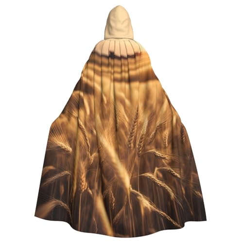 PYJWYFMY Weizenfelddruck, Unisex, Erwachsene, Kapuzenumhang, Samt-Umhang für Halloween, Robe, Weihnachtsumhang, Cosplay-Kostüme PYJWYFMY Weizenfelddruck, Unisex, Erwachsene, Kapuzenumhang, Samt-Umhang für Halloween, Robe, Weihnachtsumhang, Cosplay-Kostüme von Pyjwyfmy