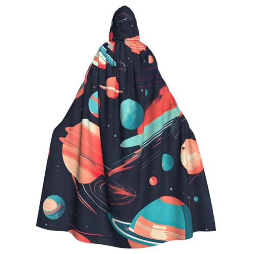 PYJWYFMY Weltraumplaneten-Druck, Unisex, Erwachsene, Kapuzenumhang, Samt-Umhang für Halloween, Robe, Weihnachtsumhang, Cosplay-Kostüme PYJWYFMY Weltraumplaneten-Druck, Unisex, Erwachsene, Kapuzenumhang, Samt-Umhang für Halloween, Robe, Weihnachtsumhang, Cosplay-Kostüme von Pyjwyfmy