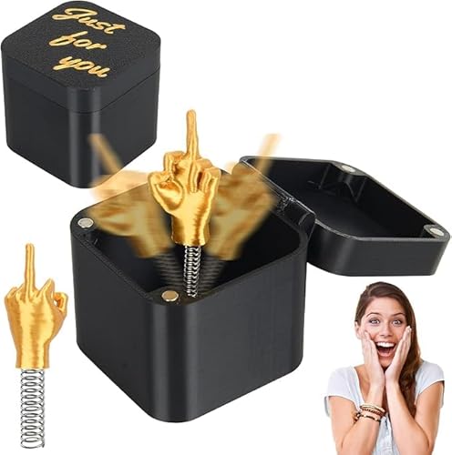 Pynzeka 1 Stück Geschenkbox Überraschung Mittelfinger Lustiges Geschenk Popup Überraschung für Erwachsene für Büro Dekoration Pynzeka 1 Stück Geschenkbox Überraschung Mittelfinger Lustiges Geschenk Popup Überraschung für Erwachsene für Büro Dekoration von Pynzeka