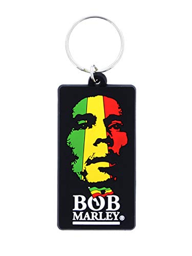 Bob Marley - Schlüsselanhänger Gesicht (Einheitsgröße) (mehrfarbig) von Pyramid International