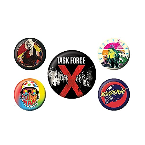 DC Comics Suicide Squad Task Force X 5-teiliges Button-Set von Pyramid International