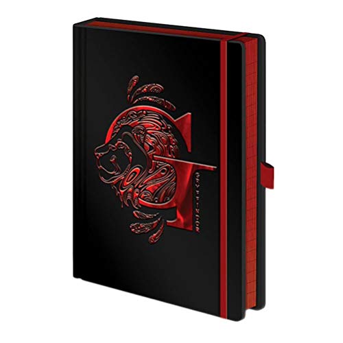 HARRY POTTER Hardcover A5 Notizbuch mit geprägtem Gryffindor-Wappen-Design - Offizielles Lizenzprodukt von Pyramid International